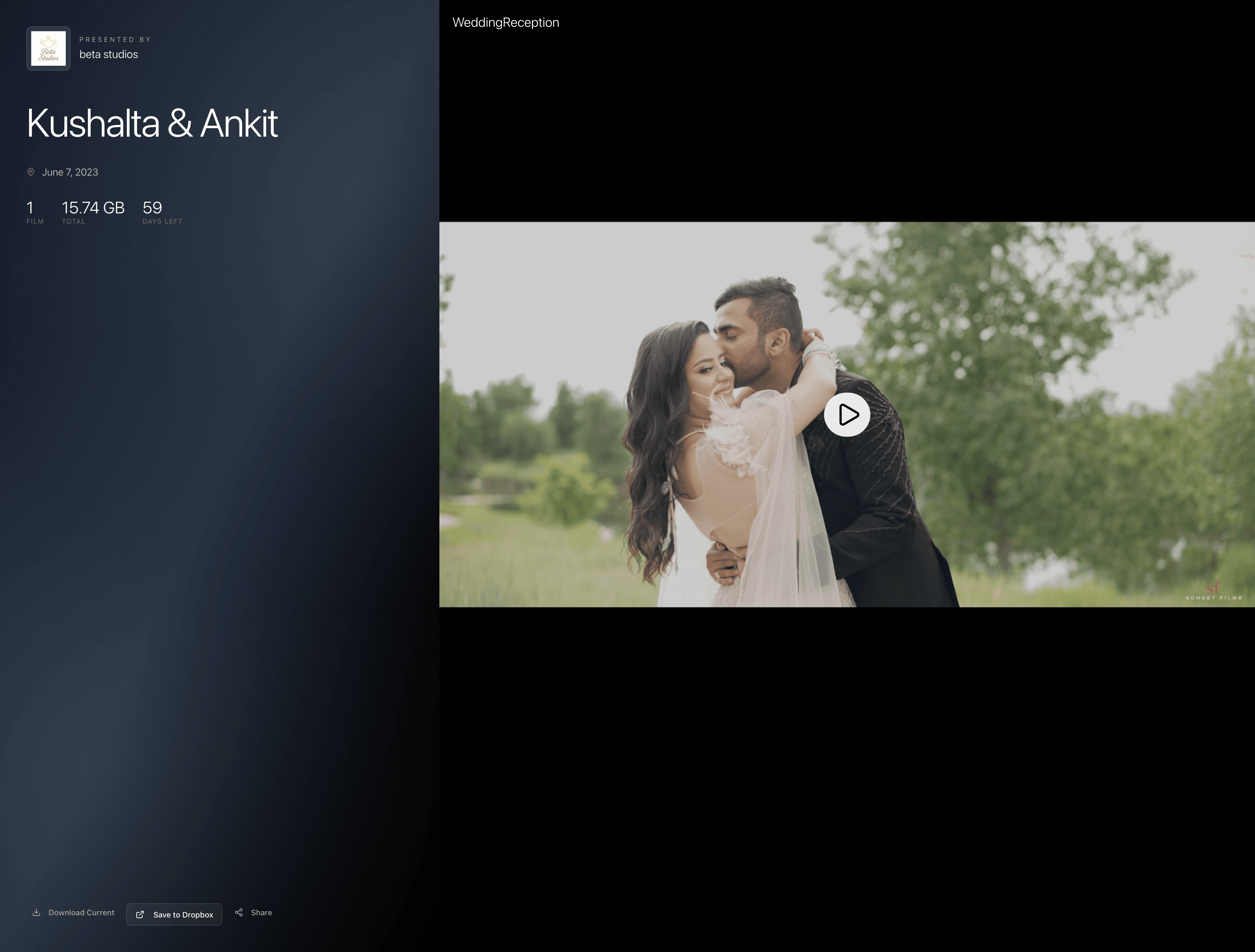 Sidebar layout - video list with main player